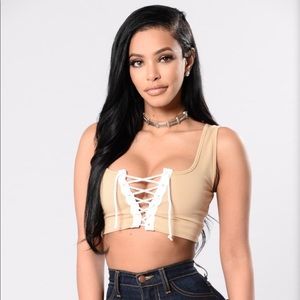 Matching Set Lace Up Top & Matching Pants 💖